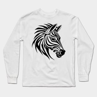 Zebra Animal Freedom World Wildlife Wonder Vector Graphic Long Sleeve T-Shirt